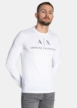 T-shirt męski Armani Exchange na wiosnę z długim rękawem z napisami 