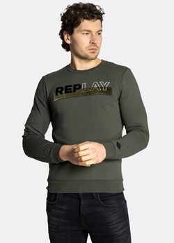 Bluza męska Replay M3508.000.23218P.432 Zielony ze sklepu Sneaker Peeker w kategorii Bluzy męskie - zdjęcie 134011240