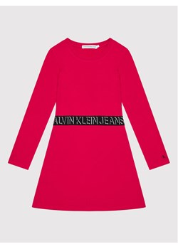 Sukienka dziewczęca różowa Calvin Klein 