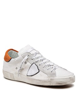 Philippe Model Sneakersy Canvas PRLU DB04 Biały ze sklepu MODIVO w kategorii Trampki męskie - zdjęcie 134262040
