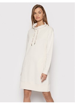 Sukienka Joop! biała casual z długim rękawem mini 
