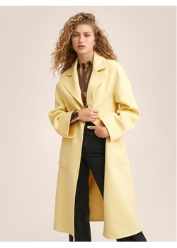 Mango Płaszcz wełniany Batin 27072518 Żółty Oversize ze sklepu MODIVO w kategorii Płaszcze damskie - zdjęcie 134303353