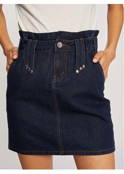 Morgan Spódnica jeansowa 211-JOLY Granatowy Regular Fit ze sklepu MODIVO w kategorii Spódnice - zdjęcie 134306352