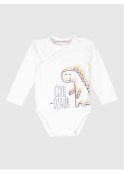 Coccodrillo Body dziecięce WC2112601BAZ Biały Regular Fit ze sklepu MODIVO w kategorii Odzież dla niemowląt - zdjęcie 134310504
