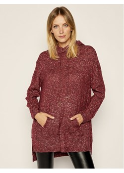 TWINSET Bluza 192LI3SHH Bordowy Regular Fit ze sklepu MODIVO w kategorii Sukienki - zdjęcie 134331041