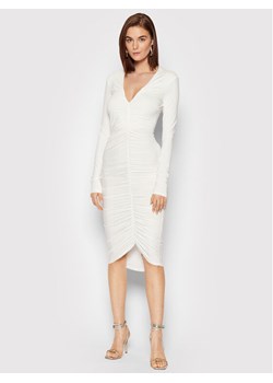 Patrizia Pepe Sukienka koktajlowa 8A0953/J013-W146 Biały Slim Fit ze sklepu MODIVO w kategorii Sukienki - zdjęcie 134338554