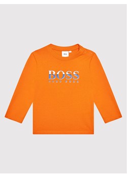 T-shirt chłopięce pomarańczowa BOSS HUGO 