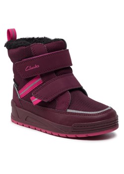 Buty zimowe dziecięce Clarks czerwone 