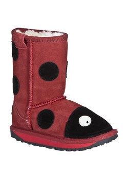 Śniegowce EMU Australia Lady Bird K10111 Czerwony ze sklepu eobuwie.pl w kategorii Buty zimowe dziecięce - zdjęcie 13434963