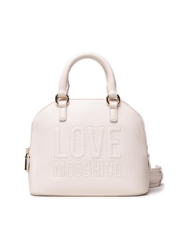 Beżowy kuferek Love Moschino średni 