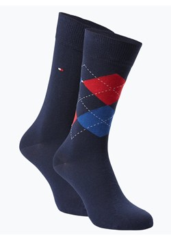 Tommy Hilfiger Skarpety pakowane po 2 szt. Mężczyźni Bawełna granatowy jednolity ze sklepu vangraaf w kategorii Skarpetki męskie - zdjęcie 134377523