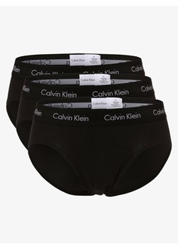 Calvin Klein Slipy pakowane po 3 szt. Mężczyźni Bawełna czarny jednolity ze sklepu vangraaf w kategorii Majtki męskie - zdjęcie 134377713