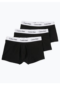 Calvin Klein Obcisłe bokserki pakowane po 3 szt. Mężczyźni Bawełna czarny jednolity ze sklepu vangraaf w kategorii Majtki męskie - zdjęcie 134377790