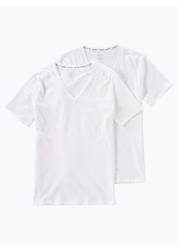 Calvin Klein T-Shirty pakowane po 2 szt. Mężczyźni Bawełna biały jednolity ze sklepu vangraaf w kategorii Podkoszulki męskie - zdjęcie 134377793