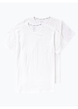 Calvin Klein T-shirty pakowane po 2 szt. Mężczyźni Bawełna biały jednolity ze sklepu vangraaf w kategorii Podkoszulki męskie - zdjęcie 134377794