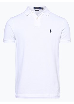 Polo Ralph Lauren Męska koszulka polo Mężczyźni Bawełna biały jednolity ze sklepu vangraaf w kategorii T-shirty męskie - zdjęcie 134377850