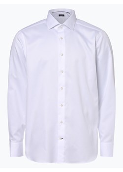 OLYMP SIGNATURE Koszula męska Mężczyźni Slim Fit Bawełna biały jednolity kołnierzyk kent ze sklepu vangraaf w kategorii Koszule męskie - zdjęcie 134377873
