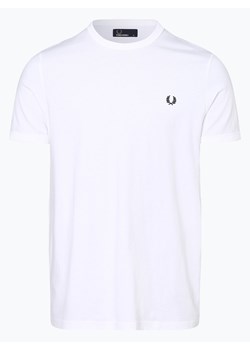 Fred Perry - T-shirt męski, biały ze sklepu vangraaf w kategorii T-shirty męskie - zdjęcie 134377894
