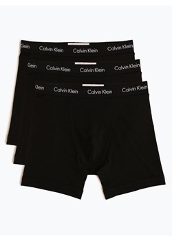 Calvin Klein Obcisłe bokserki pakowane po 3 szt. Mężczyźni Bawełna czarny jednolity ze sklepu vangraaf w kategorii Majtki męskie - zdjęcie 134377921