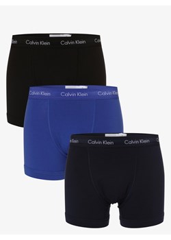 Calvin Klein Obcisłe bokserki pakowane po 3 szt. Mężczyźni Dżersej błękit królewski jednolity ze sklepu vangraaf w kategorii Majtki męskie - zdjęcie 134378050