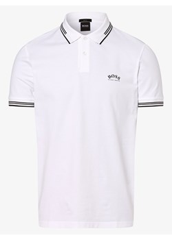 BOSS Green - Męska koszulka polo – Paul Curved, biały ze sklepu vangraaf w kategorii T-shirty męskie - zdjęcie 134378074