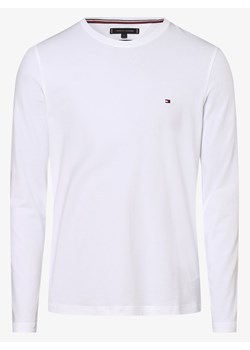 Tommy Hilfiger - Męska koszulka z długim rękawem, biały ze sklepu vangraaf w kategorii T-shirty męskie - zdjęcie 134378140