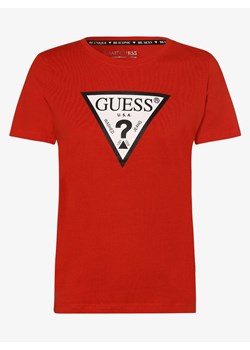 GUESS - T-shirt damski, czerwony ze sklepu vangraaf w kategorii Bluzki damskie - zdjęcie 134378224
