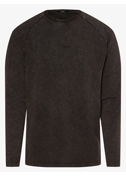 Tigha Męska bluza nierozpinana Mężczyźni Bawełna antracytowy jednolity ze sklepu vangraaf w kategorii Bluzy męskie - zdjęcie 134379874