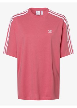 adidas Originals T-shirt damski Kobiety Dżersej wyrazisty róż jednolity ze sklepu vangraaf w kategorii Bluzki damskie - zdjęcie 134379921