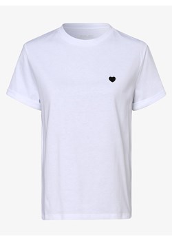 Opus T-shirt damski Kobiety Bawełna biały jednolity ze sklepu vangraaf w kategorii Bluzki damskie - zdjęcie 134379932