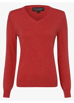 Franco Callegari - Sweter damski z czystego kaszmiru, czerwony ze sklepu vangraaf w kategorii Swetry damskie - zdjęcie 134380231