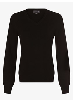 Franco Callegari Sweter damski z czystego kaszmiru Kobiety Kaszmir czarny jednolity ze sklepu vangraaf w kategorii Swetry damskie - zdjęcie 134380233