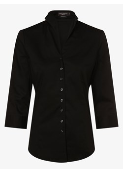 Franco Callegari - Bluzka damska – łatwa w prasowaniu, czarny ze sklepu vangraaf w kategorii Koszule damskie - zdjęcie 134380320