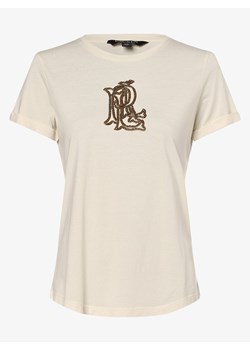 Lauren Ralph Lauren - T-shirt damski, biały ze sklepu vangraaf w kategorii Bluzki damskie - zdjęcie 134381780