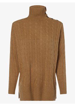 Polo Ralph Lauren sweter damski brązowy z golfem casual 