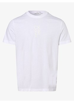 Calvin Klein - T-shirt męski, biały ze sklepu vangraaf w kategorii T-shirty męskie - zdjęcie 134382642