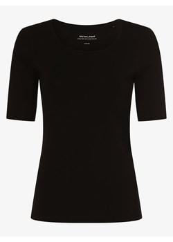 Opus T-shirt damski Kobiety Bawełna czarny jednolity ze sklepu vangraaf w kategorii Bluzki damskie - zdjęcie 134382732