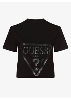 GUESS - T-shirt damski, czarny ze sklepu vangraaf w kategorii Bluzki damskie - zdjęcie 134383480