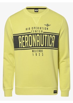 Aeronautica - Męska bluza nierozpinana, żółty ze sklepu vangraaf w kategorii Bluzy męskie - zdjęcie 134383572