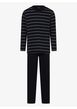 Schiesser Piżama męska Mężczyźni Dżersej granatowy w paski ze sklepu vangraaf w kategorii Piżamy męskie - zdjęcie 134384682