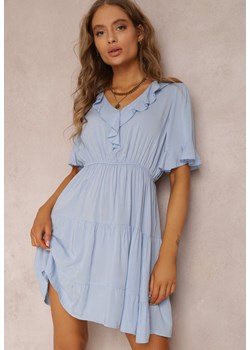 Jasnoniebieska Sukienka Argiera ze sklepu Renee odzież w kategorii Sukienki - zdjęcie 134519462