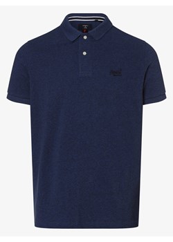 Superdry - Męska koszulka polo, niebieski ze sklepu vangraaf w kategorii T-shirty męskie - zdjęcie 134520310