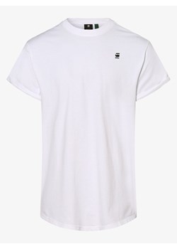 G-Star RAW T-shirt męski Mężczyźni Bawełna biały jednolity ze sklepu vangraaf w kategorii T-shirty męskie - zdjęcie 134579311