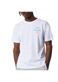 Koszulka New Balance MT21515WT -  biała ze sklepu streetstyle24.pl w kategorii T-shirty męskie - zdjęcie 134590532