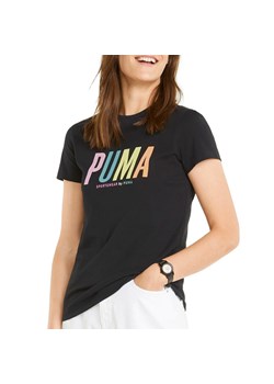 Koszulka Puma SwXP Graphic 53355901 - czarna ze sklepu streetstyle24.pl w kategorii Bluzki damskie - zdjęcie 134590711