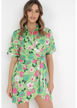 Zielona Sukienka Draketros ze sklepu Born2be Odzież w kategorii Sukienki - zdjęcie 134603431