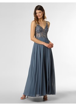 Luxuar Fashion Damska sukienka wieczorowa Kobiety Sztuczne włókno niebieski jednolity ze sklepu vangraaf w kategorii Sukienki - zdjęcie 134655363