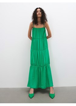 Reserved - Sukienka maxi z wiskozy - Zielony ze sklepu Reserved w kategorii Sukienki - zdjęcie 134660911