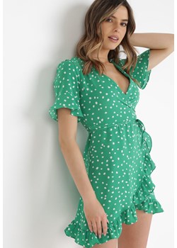 Zielona Sukienka Caeike ze sklepu Born2be Odzież w kategorii Sukienki - zdjęcie 134662531