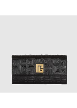 BALMAIN - Czarny portfel damski z łańcuszkiem ze sklepu outfit.pl w kategorii Portfele damskie - zdjęcie 134668430